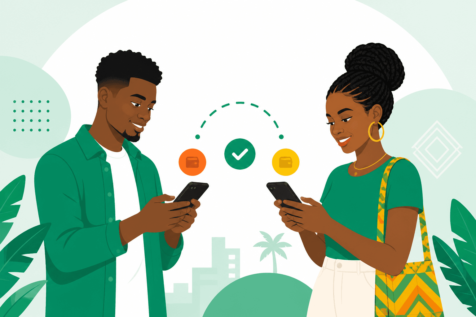 People sending money in Cameroon with the LBPay XAF wallet