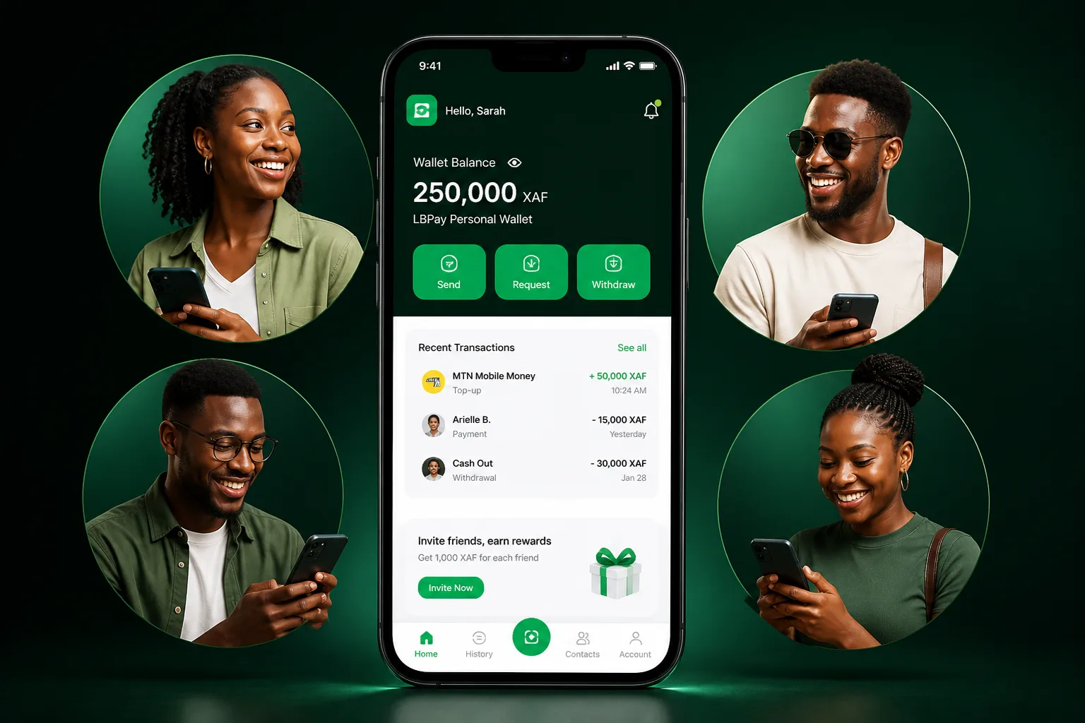 LBPay personal wallet on a phone